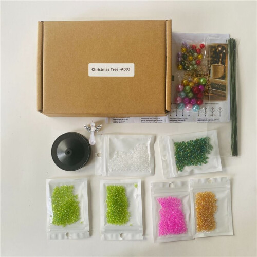 Christmas Tree Toppe Beaded Christmas Ornament Kits 03 Yellow