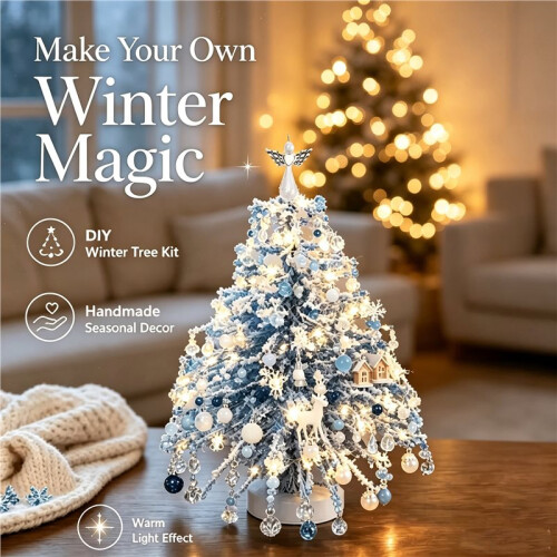 Christmas Tree Toppe Beaded Christmas Ornament Kits 02 White 1