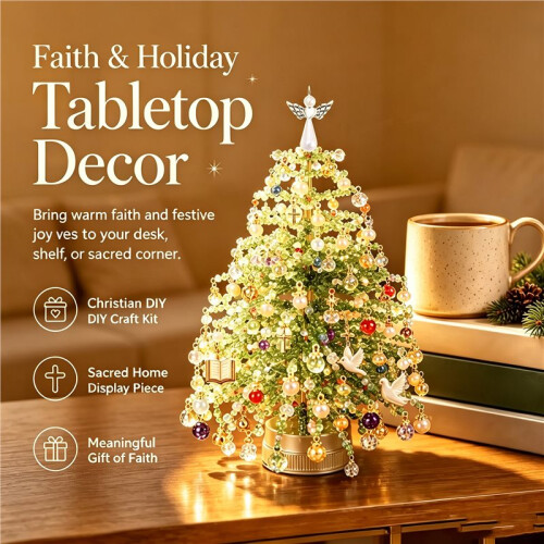 Christmas Tree Toppe Beaded Christmas Ornament Kits 03 Yellow 2