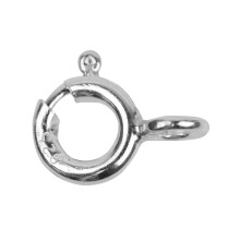 (8mm) Sterling Silver Closed Bolt Rings Pack of 10