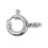 (5.5mm) Sterling Silver Closed Bolt Rings Pack of 10 1