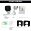 Smart Window Security Camera WiFi CCTV 3MP Night Vision Indoor Two Way Audio UK 9