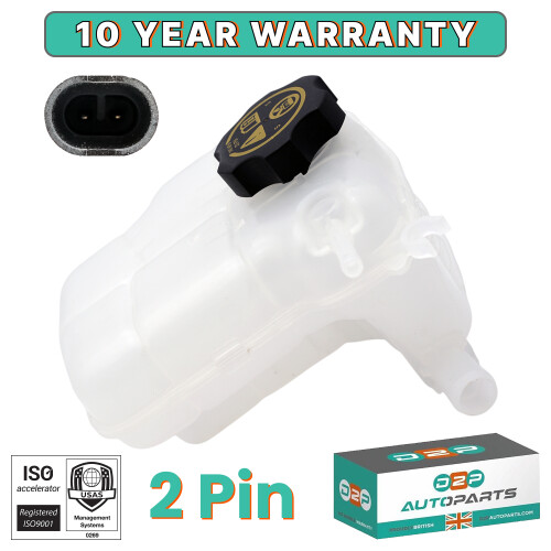 ENGINE COOLANT EXPANSION HEADER TANK WITH CAP FOR VAUXHALL OPEL ASTRA J CASCADA