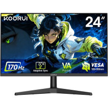 KOORUI 24 Inch Gaming Monitor, 170Hz, Full-HD 1080P, VA