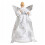 45cm Large White Christmas Angel with SIlver Wings Tree Topper 8