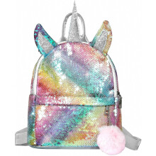 Sac à dos à paillettes pour fille, motif licorne, couleur 1, 8,7 x 4,3 cm - Cadeau surprise