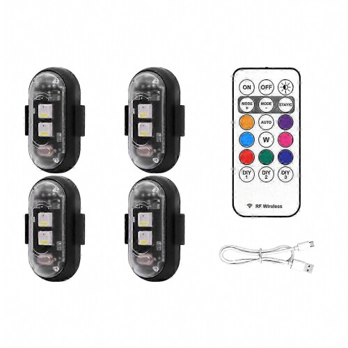 Κιτ 8 χρωμάτων επαναφορτιζόμενης λυχνίας LED USB