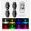 Κιτ 8 χρωμάτων επαναφορτιζόμενης λυχνίας LED USB 2
