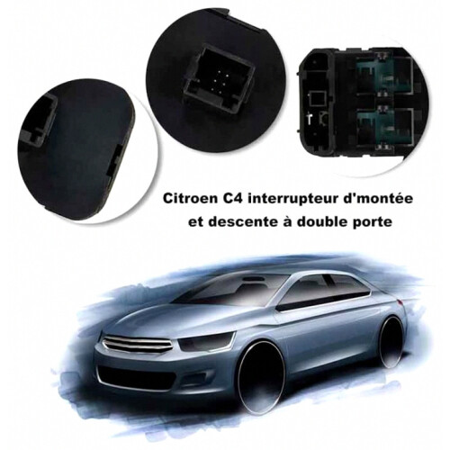 Front Left Drive Electric Window Switch Button Citroen C4 Car Switch Button - OE: 6554.HE_Surprise Gift 2