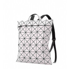 Nuovo zaino unisex geometrico a rombo, ideale per studenti, con grande capacità, perfetto per viaggi e utilizzo del computer. Regalo a sorpresa.