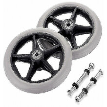 2 ruedas giratorias de 6 pulgadas compatibles, antideslizantes, para silla de ruedas, andador y silla de ruedas (regalo sorpresa)