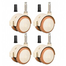 4 ruedas giratorias para cuna, ruedas silenciosas para muebles, accesorios para cuna de bebé, ruedas de goma compatibles para sillas, armarios, estan