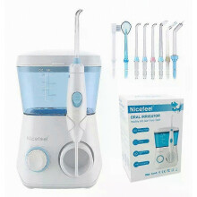 Monddouche 600 ml Tandwater Tandenreiniger 10 Instelbare Druk Waterflosser Compatibel met Tandenreiniging 8 Waterstraalmondstukken_Verrassingscadeau