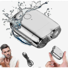 Wiederaufladbarer USB-Rotationsrasierer – Wasserdichter, kabelloser Herren-Pflege-Set – Überraschungsgeschenk