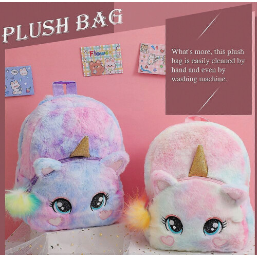 Τσάντα ώμου Unicorn Plush Συμβατή με μαθητές Αξιο 2