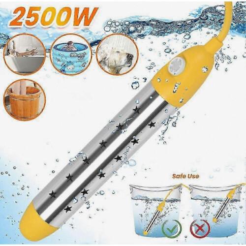 Chauffe-eau électrique à immersion 2500 W, portable, suspendu, chauffe-eau rapide - Cadeau surprise 1