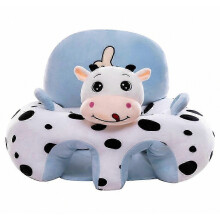Babysofa-Stützstuhl, weicher Plüsch-Sitzstuhl mit Cartoon-Tiermotiv, blau – Überraschungsgeschenk
