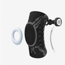 Ginocchiera a compressione regolabile, supporto sportivo, stabilizzatore per ginocchio, compatibile con corsa e fitness_Regalo a sorpresa