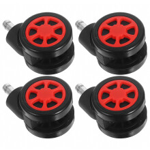 Ruedas para sillas de oficina compatibles, rodamiento suave, 4 unidades, ruedas compatibles, regalo sorpresa