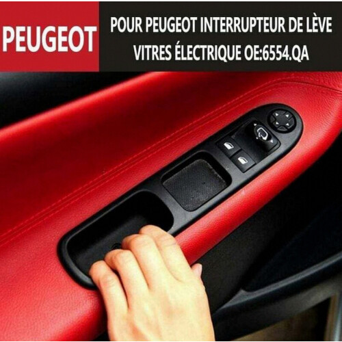 Commande de lève-vitre électrique avant gauche 207 6554.QA_Cadeau surprise 1