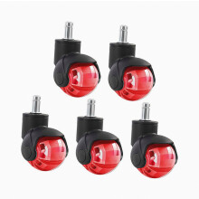 Ruedas de bola de PU compatibles con sillas de oficina, 2 tamaños disponibles, funcionamiento exacto, 11x22 mm, compatibilidad y seguridad en superfi