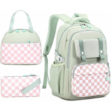 3-teiliges Mädchen-Rucksackset – inklusive Lunchbox, ideal für Kindergarten bis Mittelschule mit großem Stauraum – Überraschungsgeschenk