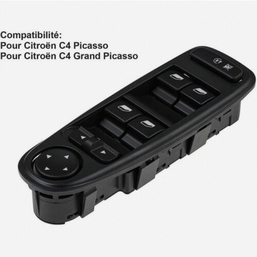C4 Picasso Front Left Wing Mirror Switch 6554.YH Window Regulator Switch Button Compatible Citroen C4 Grand P_Surprise Gift 2