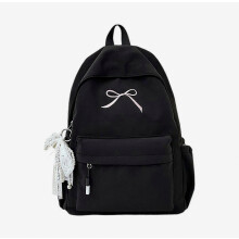 Zaino scolastico per ragazze e adolescenti, stile giapponese, con fiocchi, in nylon, grande capacità, disponibile in 4 colori. Ideale per la scuola,