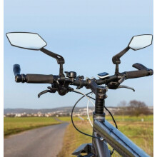 1 set 2 pieces Bicycle Motorcycle Rearview Mirror, Bicycle Rearview Mirror, Electric Scooter Rearview Mirror._Surprise Gift