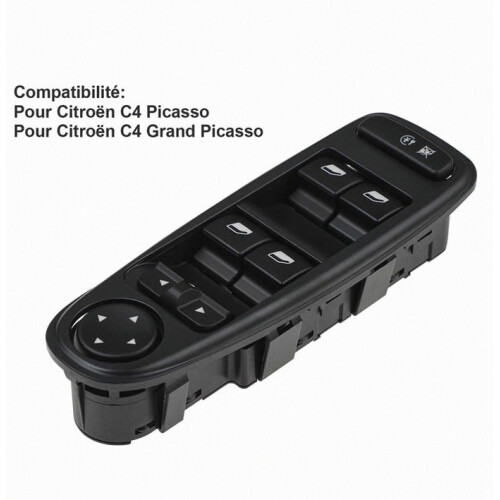 C4 Picasso Front Left Wing Mirror Switch 6554.YH Window Regulator Switch Button Compatible Citroen C4 GP_Surprise Gift 2