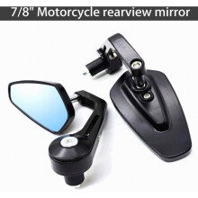 Espejos retrovisores para motocicleta de 7/8" (22 mm), espejos laterales antirreflejo para manillar, compatibles con Yamaha, Suzuki y Kawasaki. Regal