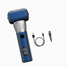 Kleiner, wiederaufladbarer Herrenrasierer, Nass- und Trockenrasierer, effizientes Rasiergerät, wiederaufladbarer Reisetrimmer, kompatibel mit Outdoor