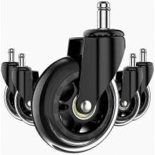 Ruedas para silla de oficina, compatibles con sillas de escritorio de 3 pulgadas, suaves y silenciosas, compatibles con sillas de trabajo y videojueg