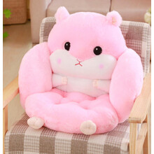 2025 Hamster cushion chinchilla cushion all-in-one office sedentary backrest sofa chair cushion stool seat cushion lumbar cushions_Surprise Gift
