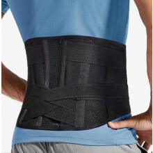 Adjustable Back Brace Compatible Lower Back Pain & Sciatica Relief -_Surprise Gift