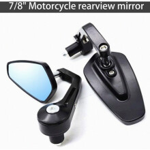 Espejos retrovisores para motocicleta de 7/8" (22 mm), espejos laterales antirreflejo para manillar, compatibles con Yamaha, Suzuki y Kawasaki. Regal