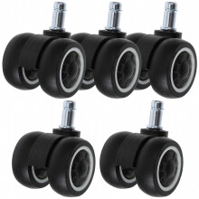 Silent Office Chair Wheels Heavy Duty 5Pcs Tpr Compatiblement Casters Compatible Furniture_Surprise Gift