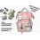 Backpack With Pin And Accessories Backpack Cute Aesthetic Backpack Cute Backpack compatible with School (pink)_Surprise Gift 2