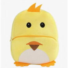 Adorabile zainetto di peluche a forma di anatra gialla per bambini - Mini - Morbido design con animali dello zoo, ideale come zainetto leggero unisex