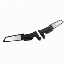 Dilwe Motorcycle Rearview Mirror Wing, Adjustable and Rotating Aluminum Alloy Motorcycle Mirror Compatible Nmax 155 125 Auto Rearview Mirrors_Surpris