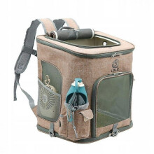 Foldable Pet Transport Backpack – Collapsible Carrier Bag for Dogs & Cats, Easy Carry