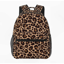 Mochila de viaje impermeable con estampado de leopardo, bolsa para portátil de gran capacidad, apta para hombres y mujeres, mochila duradera para sen