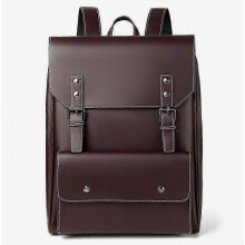 Zaino per laptop da donna 25-26 pollici in pelle PU, zaino vintage compatibile con laptop da 14 pollici, borsa per computer, zaino per college, regal