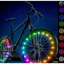 LED-Fahrradspeichenlichter, ultrahelle, wasserdichte Speichenlichter, Fahrraddekoration und Sicherheitswarnlichter, kompatibel mit Kindern und Erwach