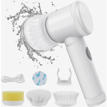 Electric Spin Scrubber Rechargeable Cleaning Tools,Grout Brush, Electric Cleaning Brush with 3 Brush Heads,Electric Scrubber_Surprise Gift