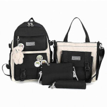 Ensemble de 4 pièces pour l'école (sac à dos, sac à main, trousse, sac bandoulière) - Cadeau surprise pour enfants et filles (2025)