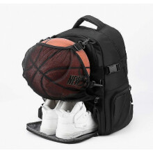 Großer Basketball-Rucksack, Sporttasche mit separatem Ballfach und Schuhfach, ideal für Basketball, Fußball und mehr.