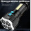 Φακός LED 1000 Lumens Φωτεινή Έξοδος USB Επαναφορ 3