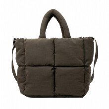 Zachte gewatteerde schoudertas, modieuze en praktische handtas, puffer tas, crossbodytas, boodschappentas, geschikt voor dames, groen_verrassingscade