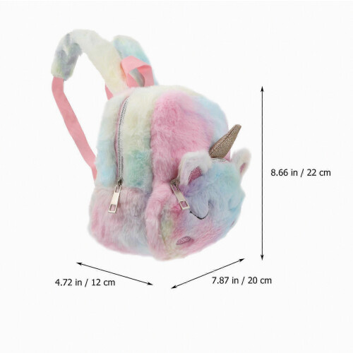 Plush Kids Shoulder Bag Unicorn Backpack Compatible Storage Practical Use_Surprise Gift 1